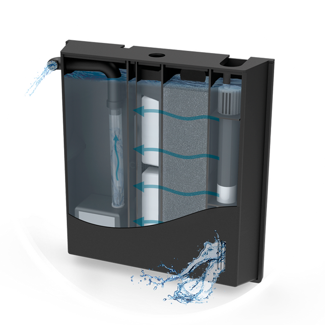 AnimalstoreXL Aquarium aqua 60 LED CF80 zwart