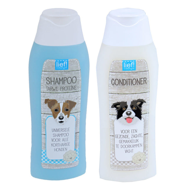 AnimalstoreXL Hondenshampoo & Conditioner Korthaar Bundel