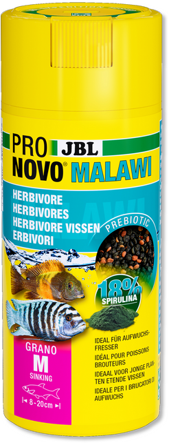 AnimalstoreXL Pronovo Malawi Grano M 250ml Click