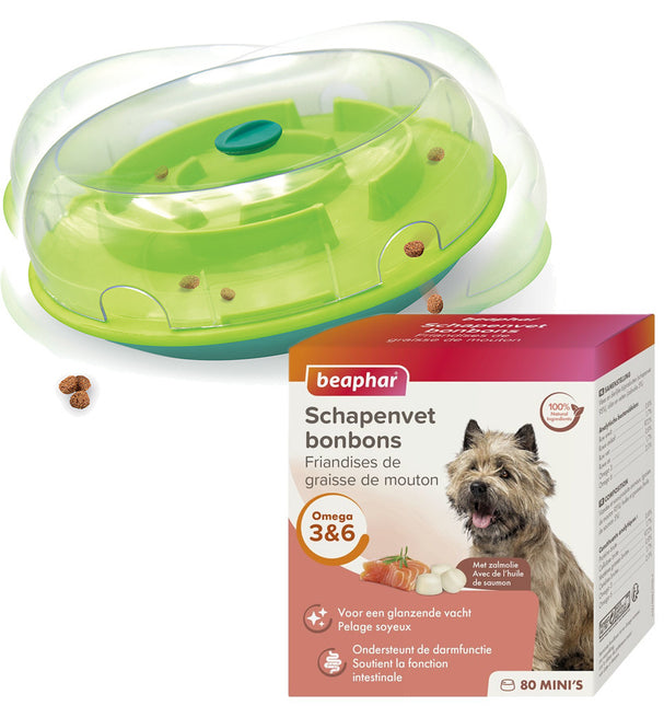 AnimalstoreXL Hondenspel Wobble Bowl Startpakket