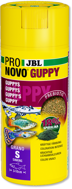 AnimalstoreXL Pronovo Guppy Grano S 250ml Click x2