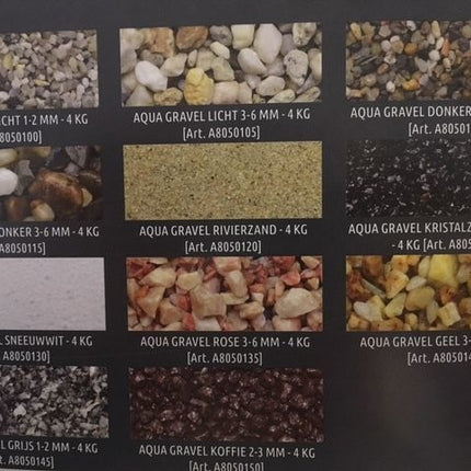 AnimalstoreXL aquariumgrind gravel kristalzwart 1-2 mm, 4 kilo