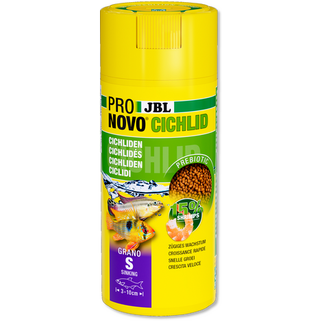 AnimalstoreXL Pronovo Cichlid Grano S 250ml Click