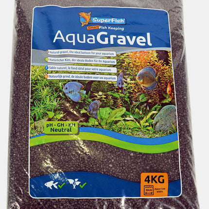 AnimalstoreXL aquariumgrind gravel kristalzwart 1-2 mm, 4 kilo