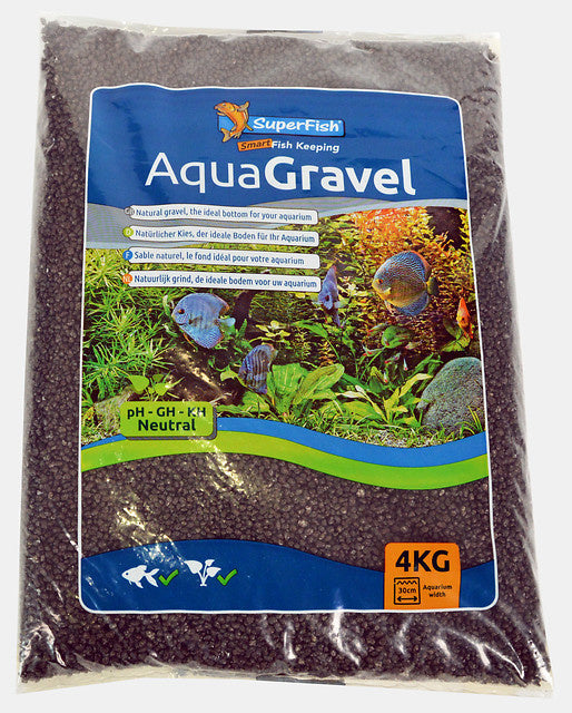AnimalstoreXL aquariumgrind gravel kristalzwart 1-2 mm, 4 kilo