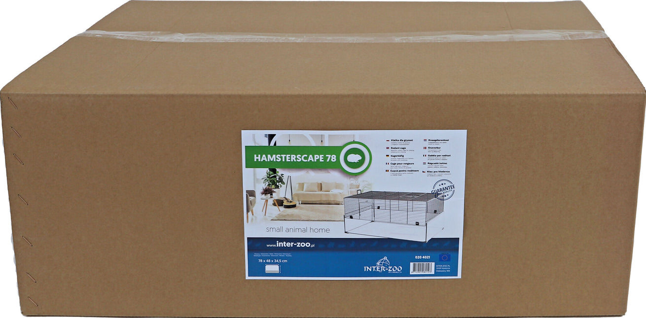 AnimalstoreXL Interzoo Hamsterverblijf Hamsterscape 78 glas/metaal