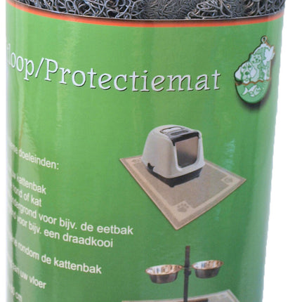 AnimalstoreXL Uitloopmat Kattenbak 90x60 cm Grijs