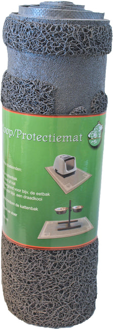 AnimalstoreXL Uitloopmat Kattenbak 90x60 cm Grijs