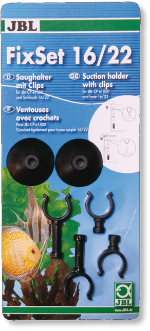 AnimalstoreXL Fixset Set Universele Zuignap Met Klem 16/22 mm