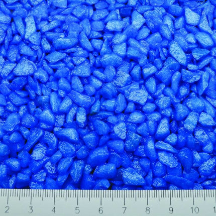 AnimalstoreXL aquariumgrind neon blauw 1 kg