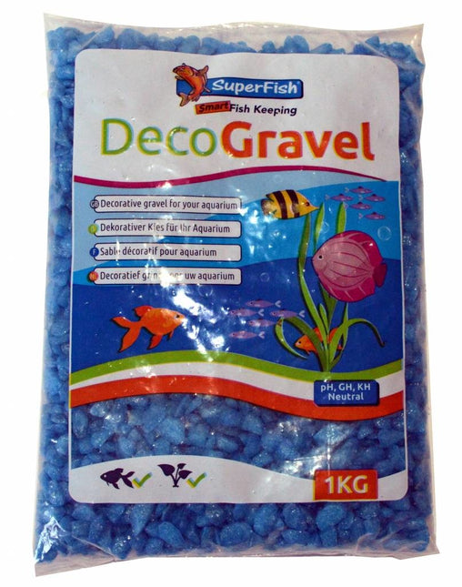 AnimalstoreXL aquariumgrind neon blauw 1 kg