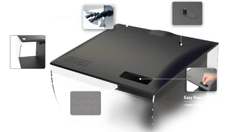 AnimalstoreXL Flex Aquarium Compleet 34L Zwart