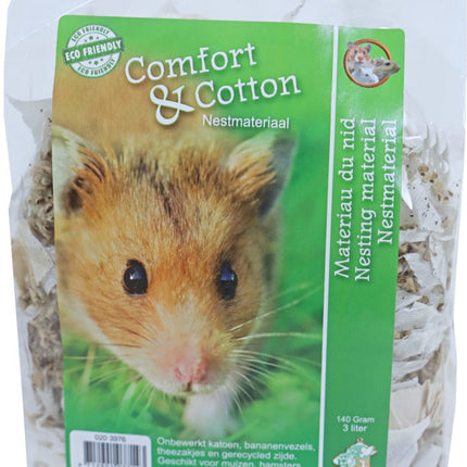 AnimalstoreXL Nestmateriaal Eco Comfort&Cotton 140g