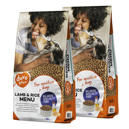 AnimalstoreXL Hond Lam & Rijst Menu 14kg Voordeelbundel