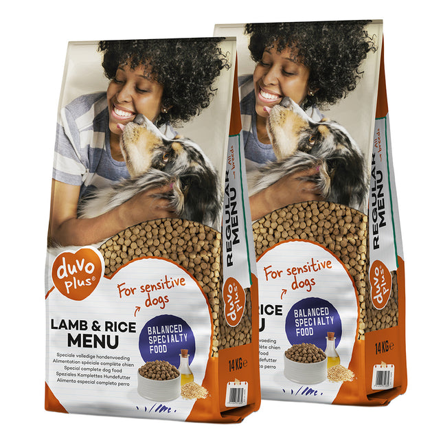 AnimalstoreXL Hond Lam & Rijst Menu 14kg Voordeelbundel