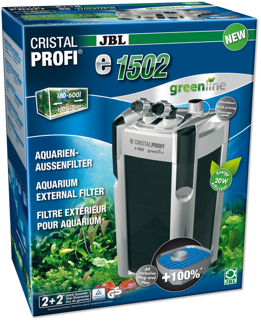 AnimalstoreXL CristalProfi e1502 Greenline + JBL ProClean Bac