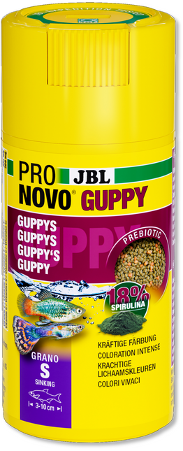 AnimalstoreXL Pronovo Guppy Grano S 100ml Click