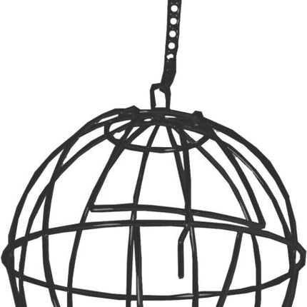 AnimalstoreXL Hooi en Groenvoerbal metaal met bel Zwart 8cm