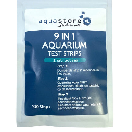 AnimalstoreXL Aquarium en Vijver 9-in-1 teststrips 100 stuks