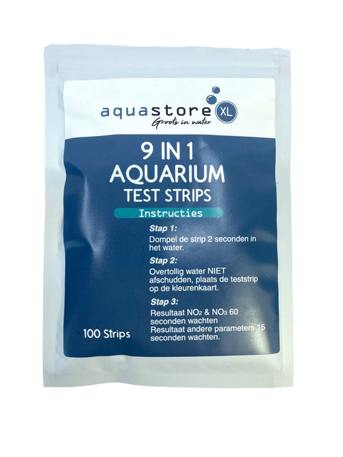 AnimalstoreXL Aquarium en Vijver 9-in-1 teststrips 100 stuks