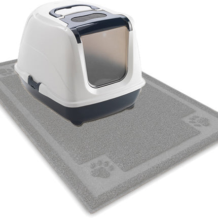 AnimalstoreXL Uitloopmat Kattenbak 90x60 cm Grijs