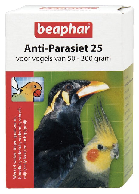 AnimalstoreXL Anti-Parasiet 25 vogel 50-300 gram 2st