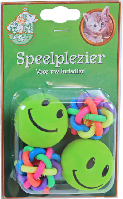 AnimalstoreXL Smiley en Knoopbal 4 stuks
