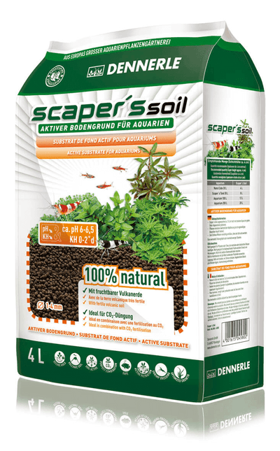 AnimalstoreXL Scapers Soil Zwarte Bodem 1-4mm 4L