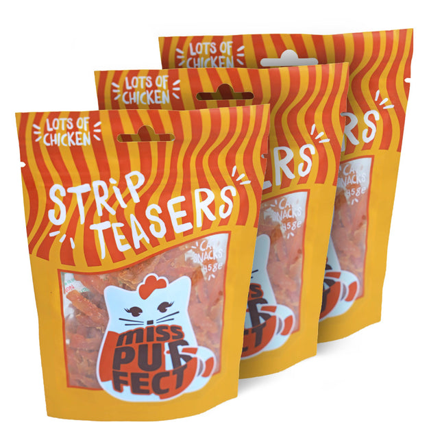 AnimalstoreXL Catsnacks Strip Teasers 45g x3 Voordeelbundel