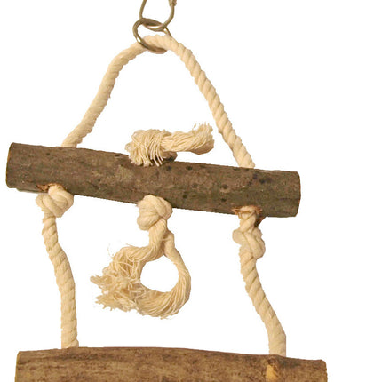 AnimalstoreXL Touwladder Hout 2-Traps 27cm