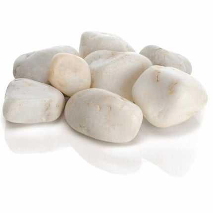 AnimalstoreXL Feng shui marble pebble white