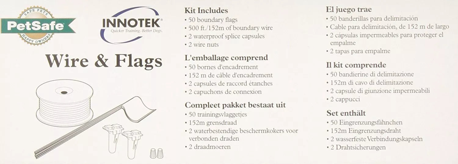 Petsafe Draad 150 meter met 50 Vlaggen
